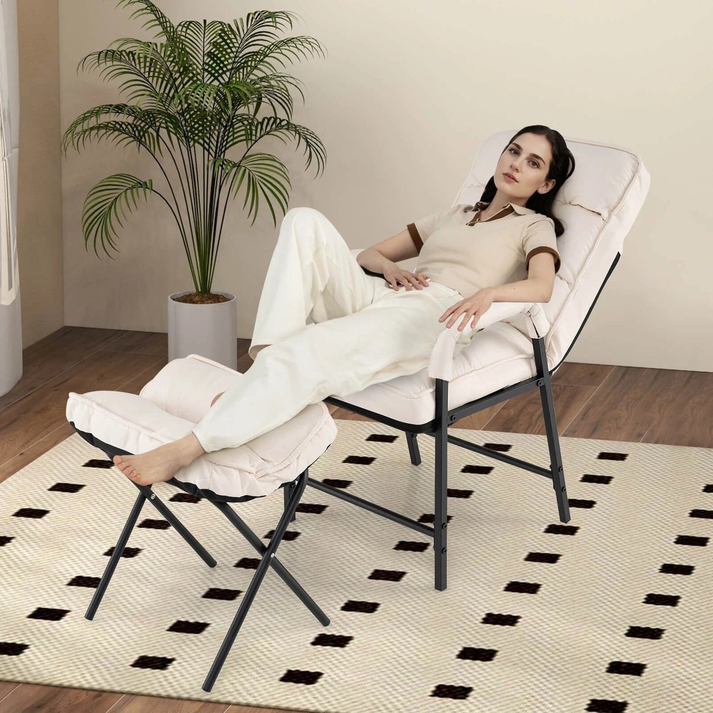 Comfortable Reclining Accent Chair with Adjustable Back