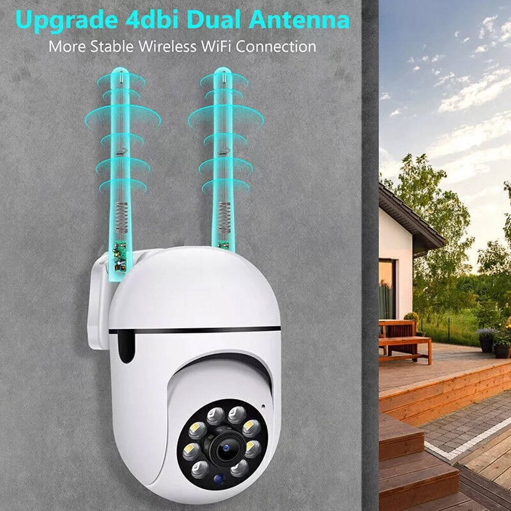 2 Pack WiFi Outdoor Security Cameras, 1080P HD, Night Vision