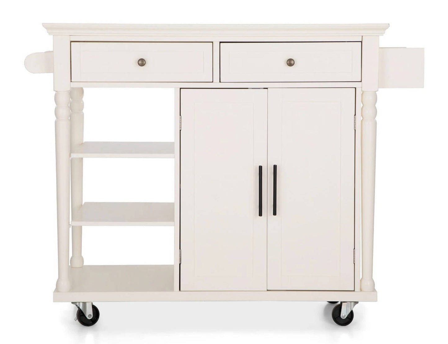 Portable Kitchen Cart with Wheels and Extra Storage