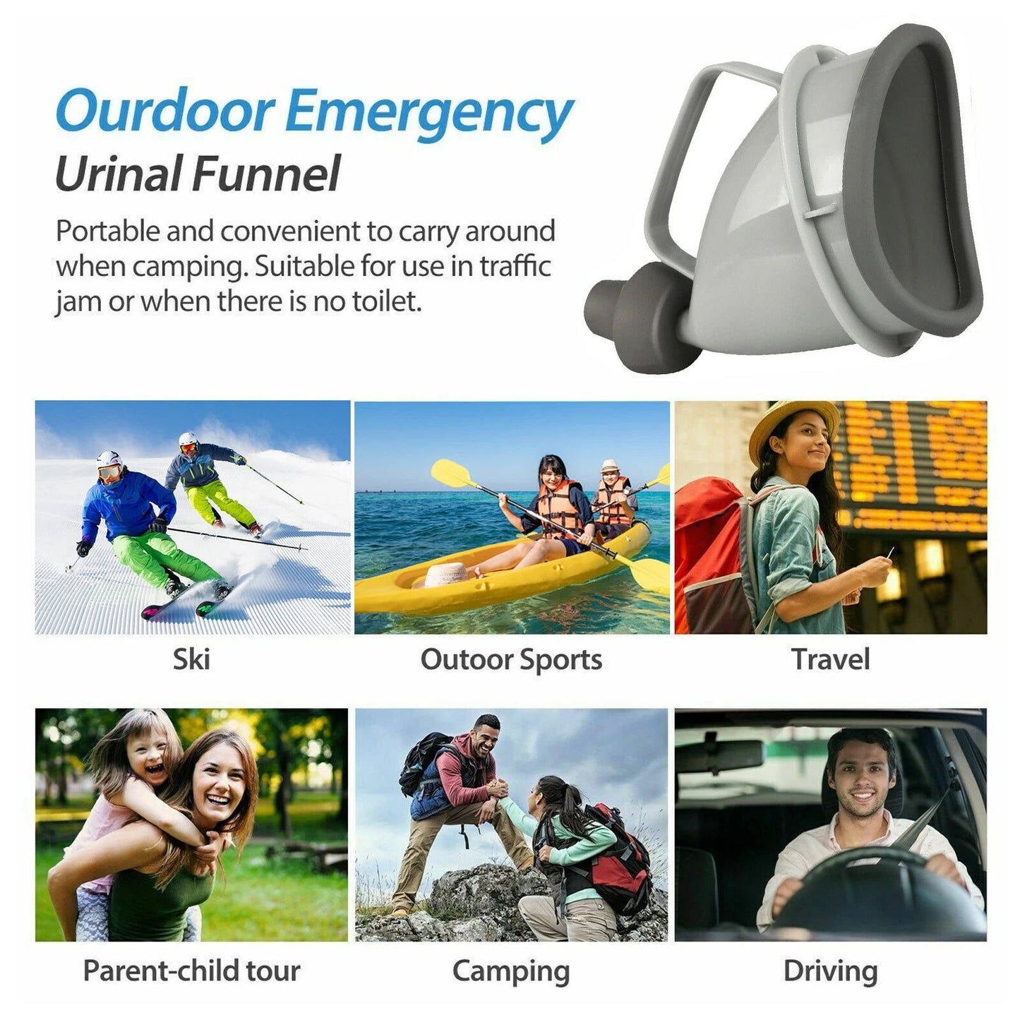 Travel Folding Toilet Urinals for Men Women