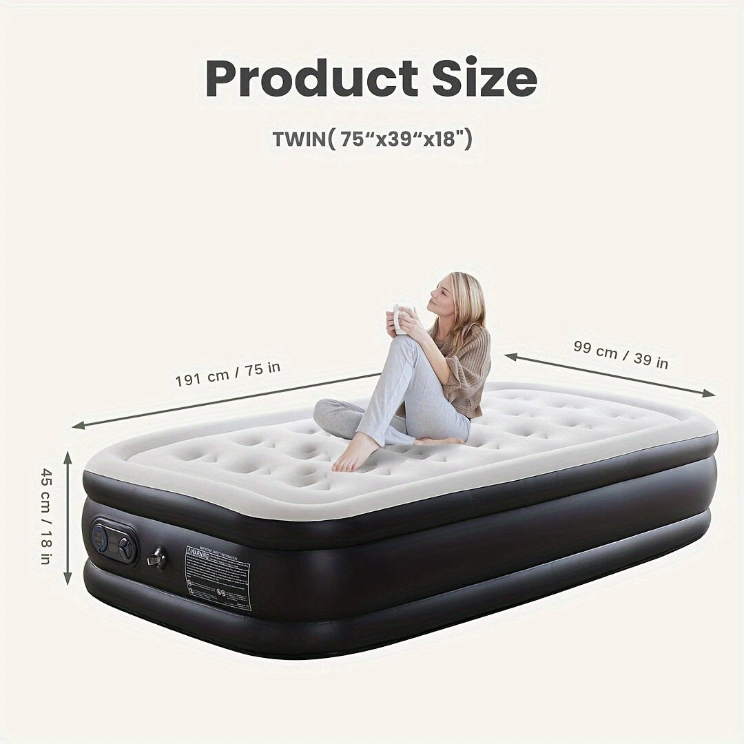 Comfortable Inflatable Bed with Strong Coil Support