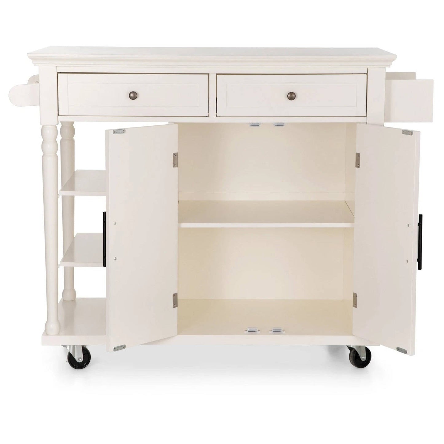 Portable Kitchen Cart with Wheels and Extra Storage