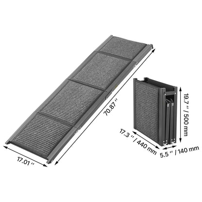 Portable Pet Car Steps, Heavy Duty Non Slip Ramp