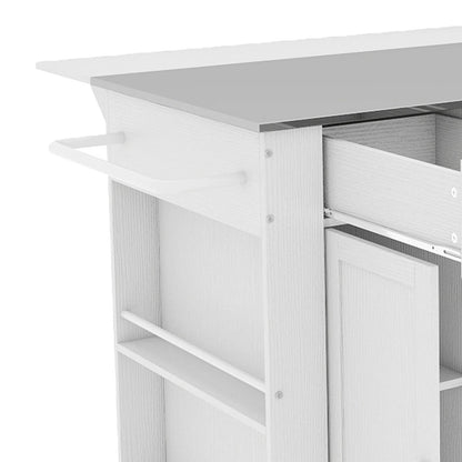 Extra Large Mobile Kitchen Cart with Storage Drawer