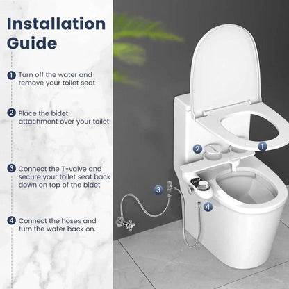 Heated Bidet Toilet Seat Attachment