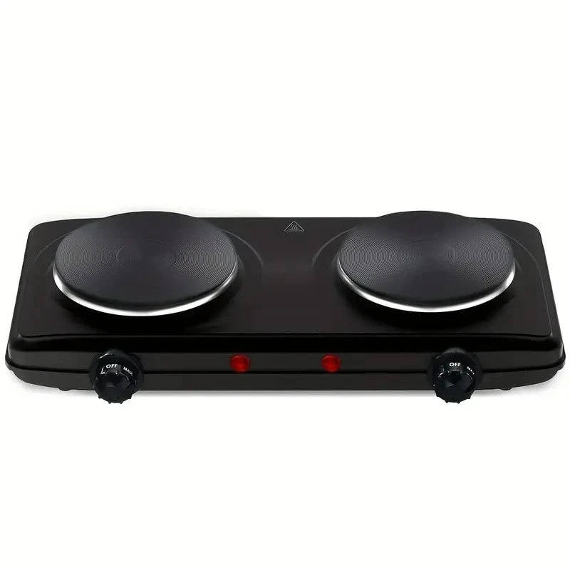 Compact Double Burner Electric Cooktop Stove