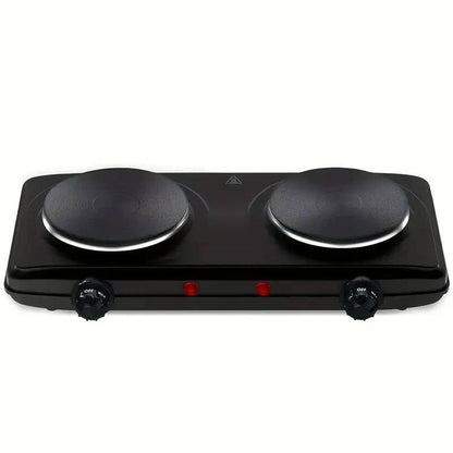 Compact Double Burner Electric Cooktop Stove