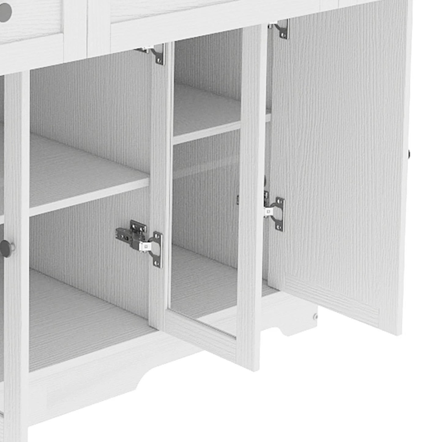 Extra Large Mobile Kitchen Cart with Storage Drawer