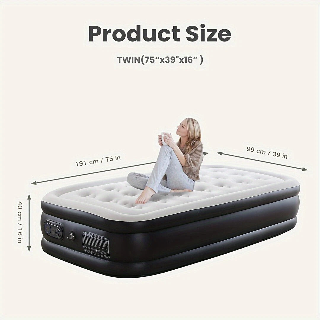Comfortable Inflatable Bed with Strong Coil Support