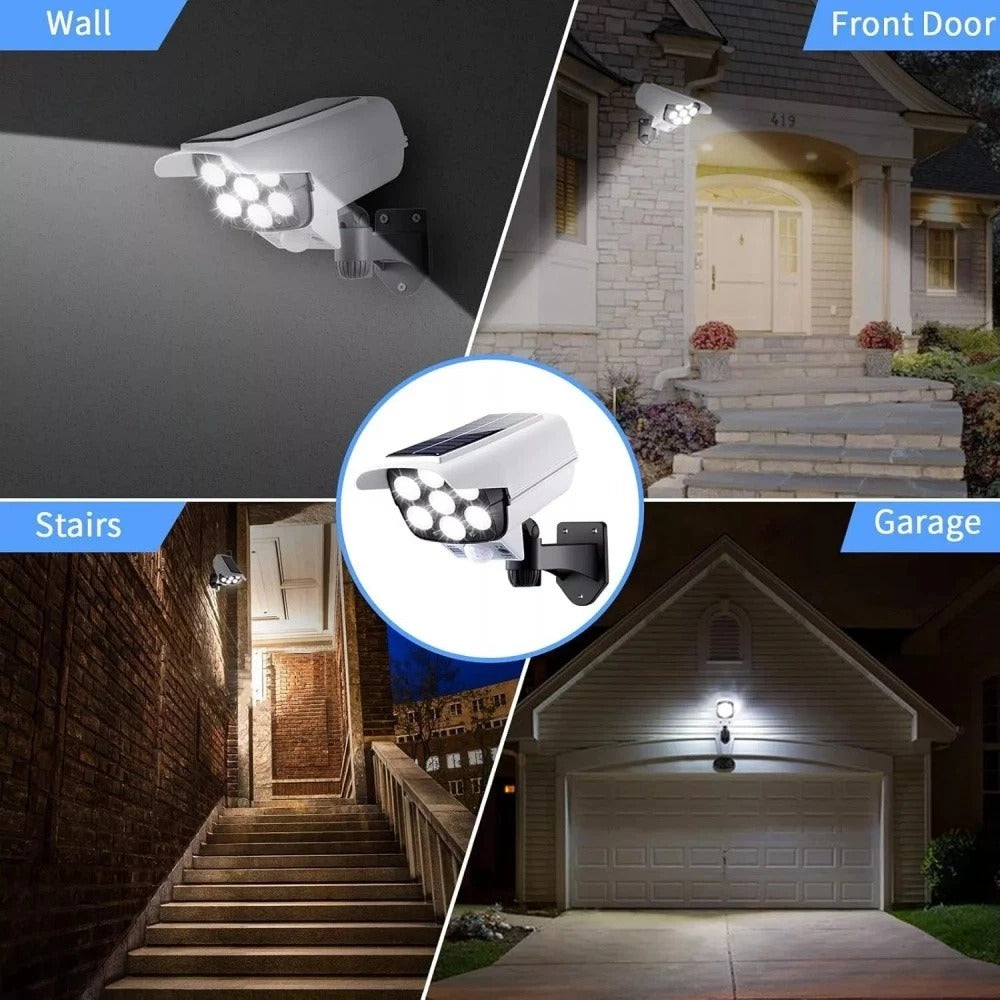 2 Pack Solar Powered Outdoor Motion Lights 77 LED Spotlights