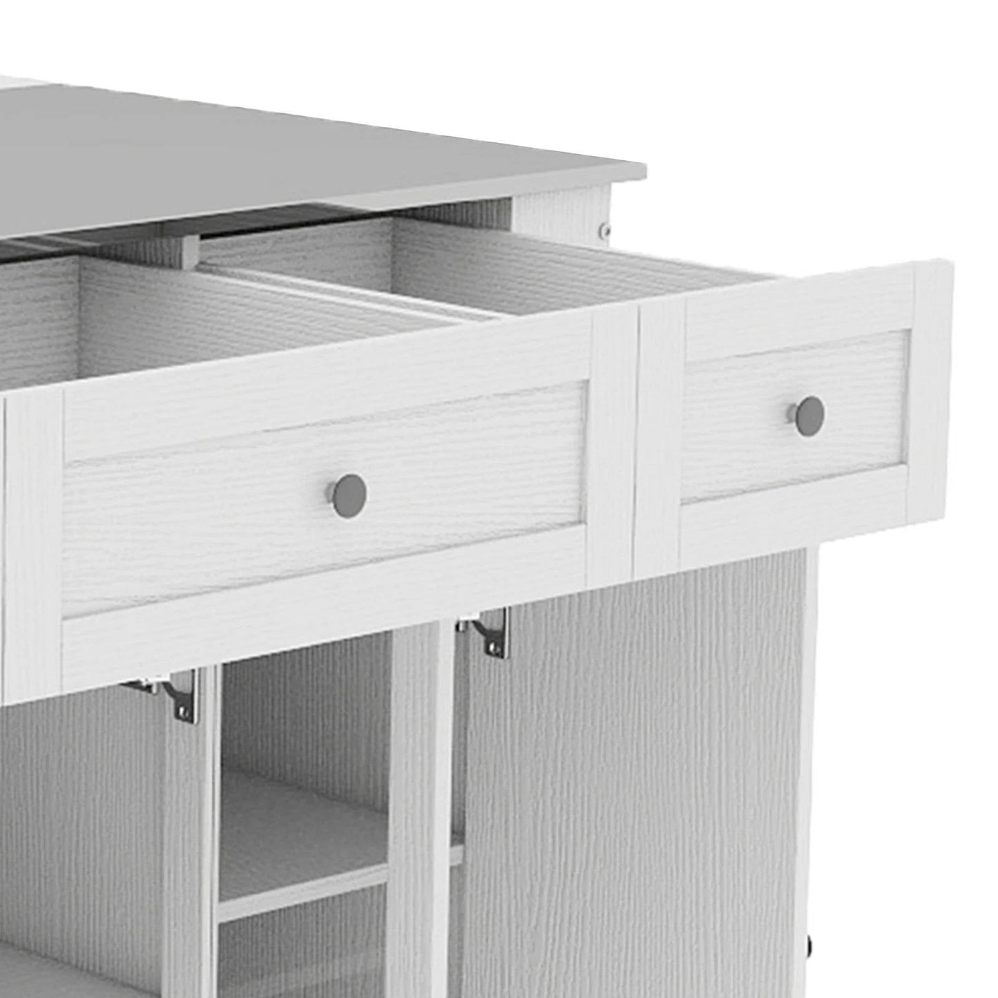 Extra Large Mobile Kitchen Cart with Storage Drawer