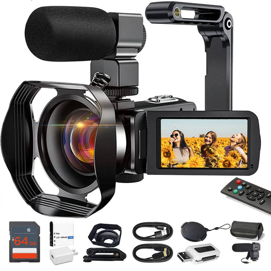 Ultra HD WiFi Video Camera for YouTube Vlogging 48MP - Pexav