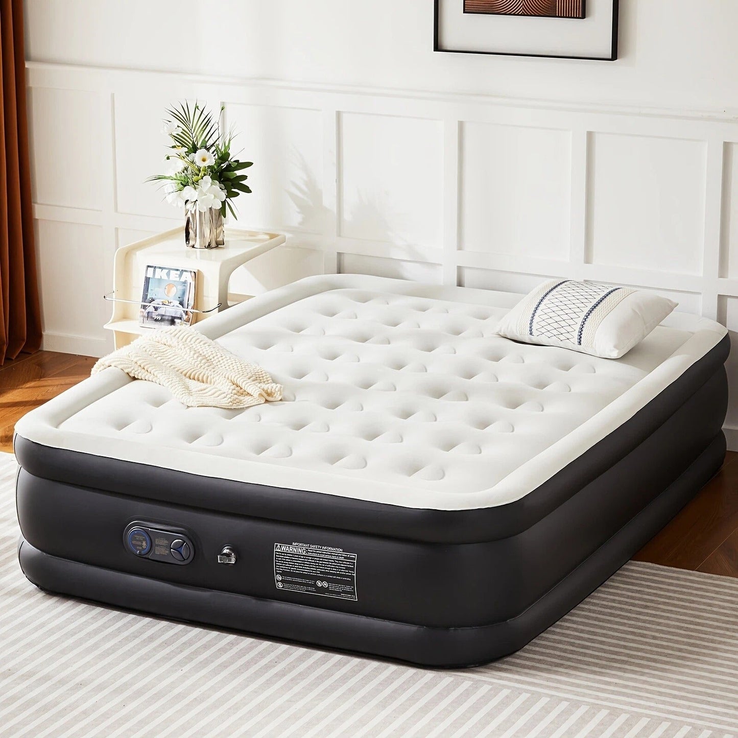 Comfortable Inflatable Bed with Strong Coil Support - Pexav