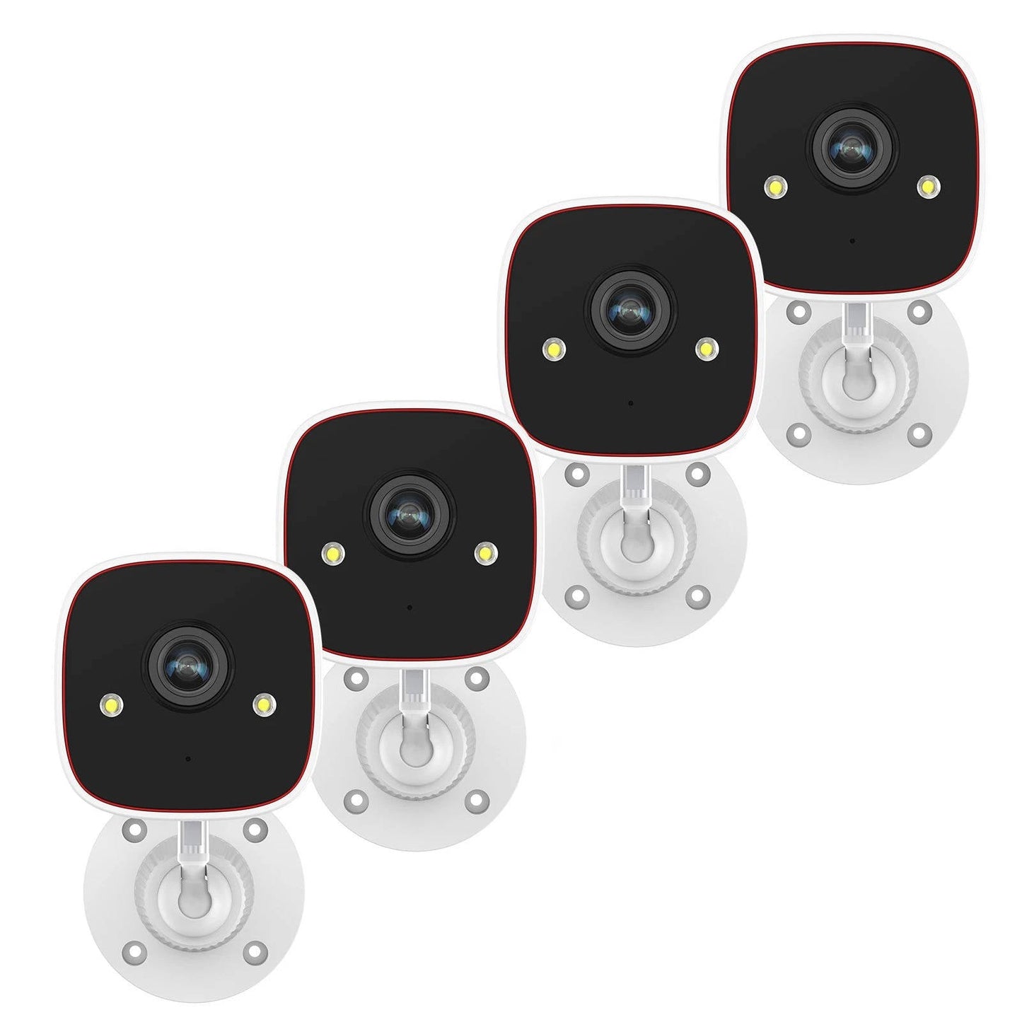 4 Pack Smart Outdoor Wifi Security Cameras 3MP Night Vision - Pexav