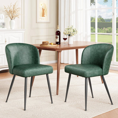 Comfortable Brown Leather Kitchen Chairs