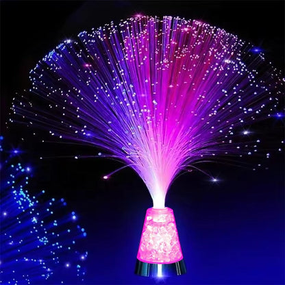 Colorful LED Fiber Optic Table Lamp - Pexav