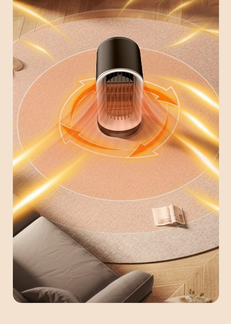 Compact Electric Space Heater with Oscillating Feature