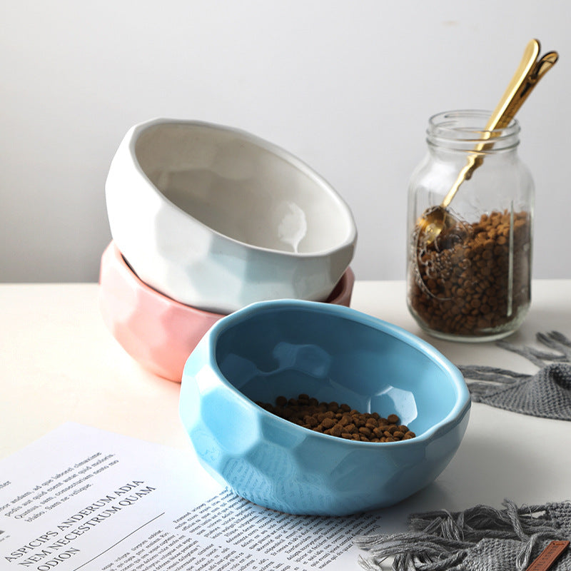 Comfortable Raised Pet Feeder with Wooden Base