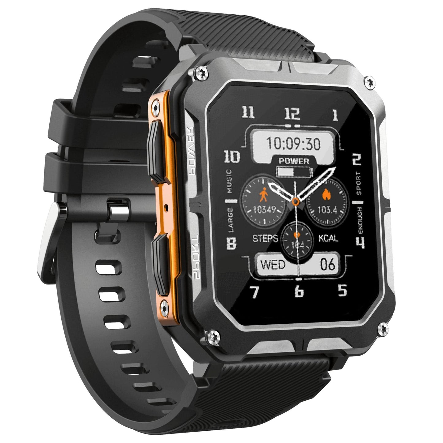 Indestructible Smartwatch - ArmorTime-Orange-Nora Luxe