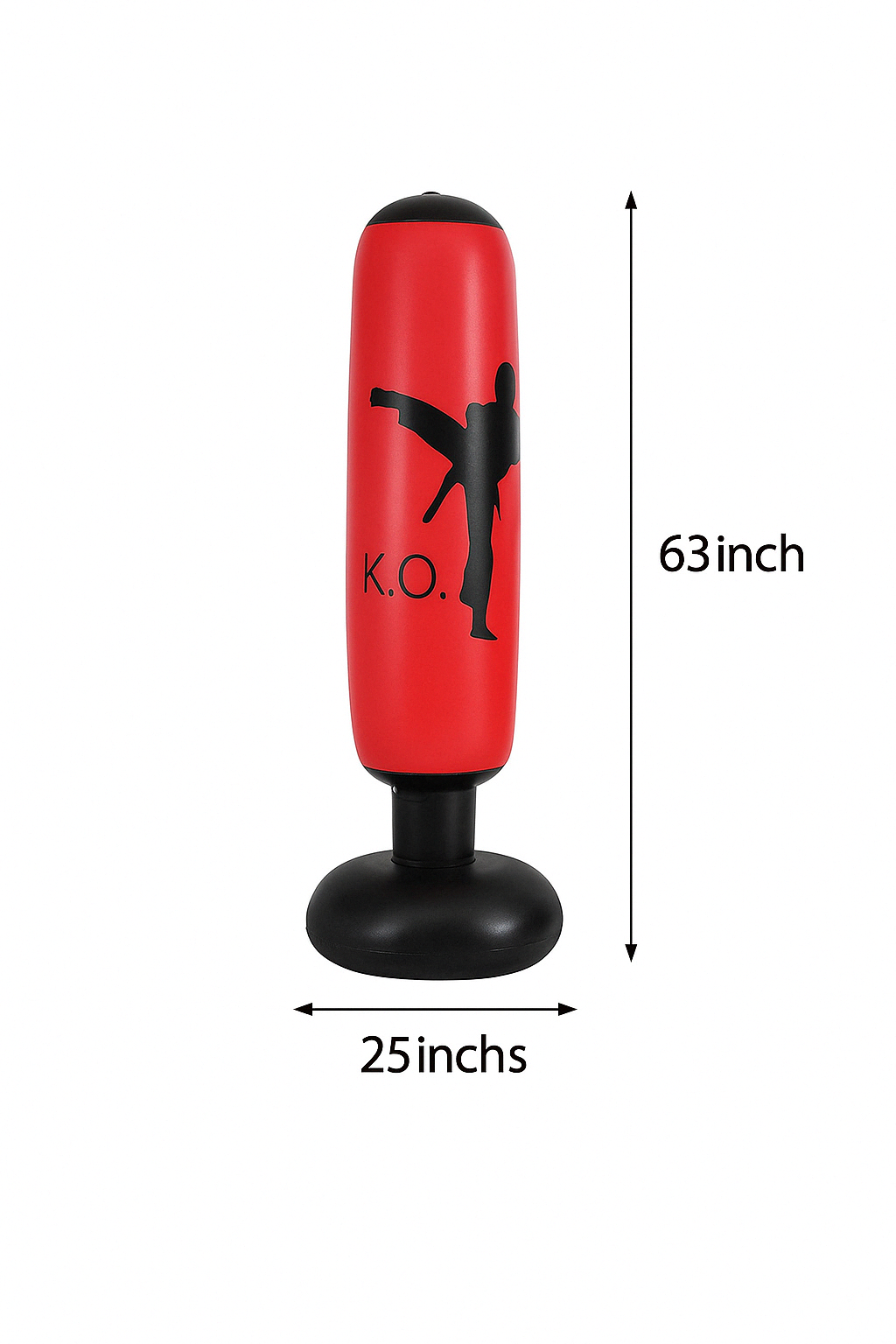 Inflatable Punch Bag - ImpactPro Punch Tower-Black-Nora Luxe
