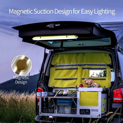 Inflatable Solar LED Tube Light - LumiGlow Pro-4000 mAh-Nora Luxe