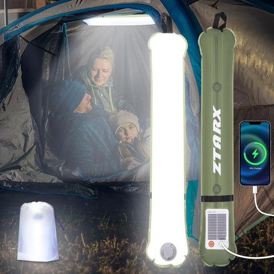 Portable Solar Powered LED Tube Lamp - Pexav