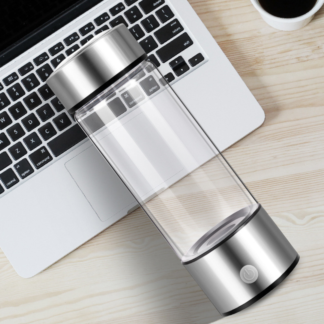 Innovative Hydrogen Water Bottle - HydroPro Generator-Silver-Nora Luxe