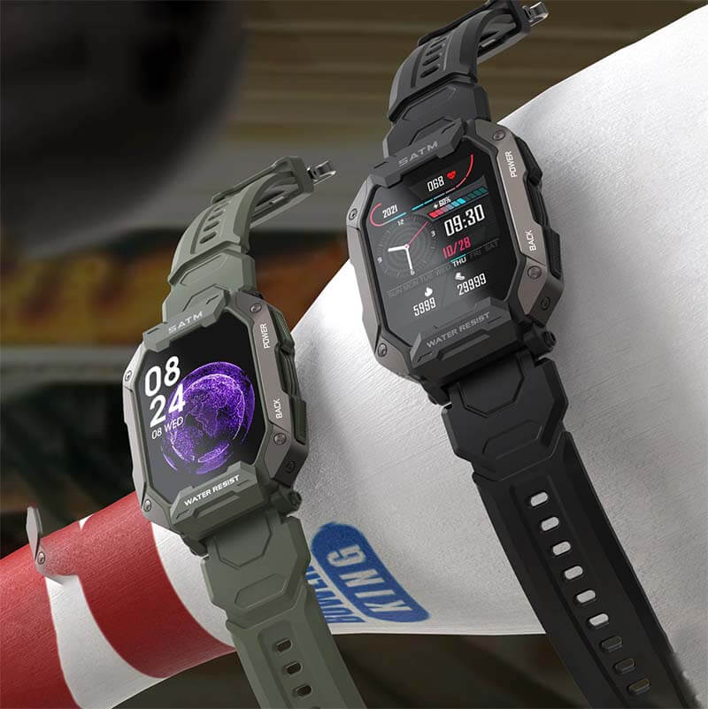 Innovative Smartwatch - ForgeTech-Green-Nora Luxe