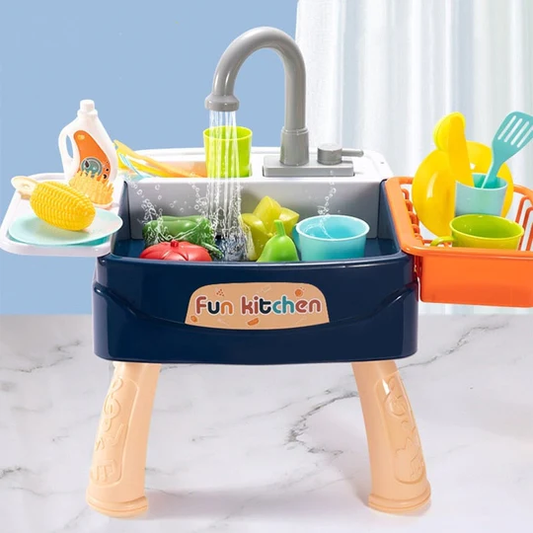 Fun Interactive Water Play Kitchen Sink for Kids - Pexav