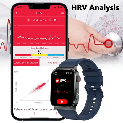 Advanced Fitness Smartwatch - Blood Pressure & Heart Rate Tracker