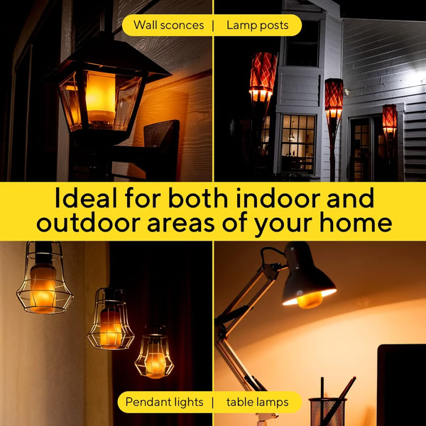 Warm Ambient Flicker Light Bulb