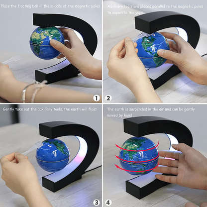 Illuminated Magnetic Globe Lamp