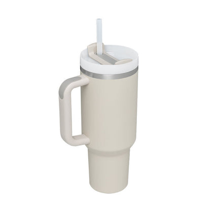 Insulated Mug with Handle and Straw - ChillMate-Dunes-1200 ML-Nora Luxe