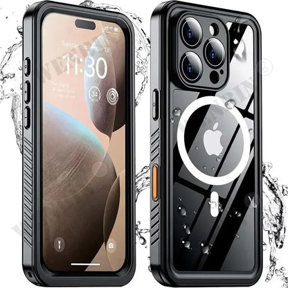 Waterproof Diving Phone Case with Strong Magnetic Lock - Pexav