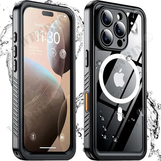 Waterproof Diving Phone Case with Strong Magnetic Lock - Pexav