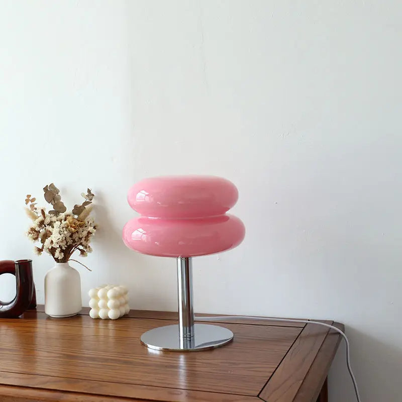 Italian Bauhaus Table Lamp - RetroGlow-Pink-Nora Luxe