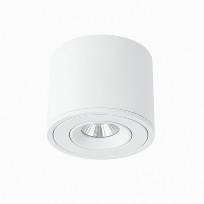 White ceiling light fixture on a white background