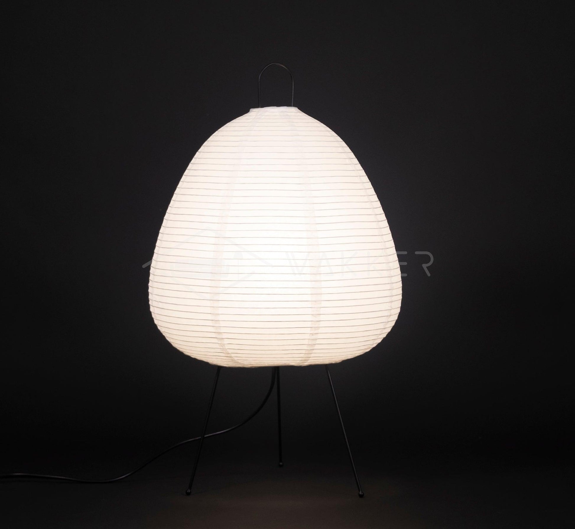 Japanese Paper Table Lamp - Yumi-11.02 inches × 18.50 inches-Nora Luxe