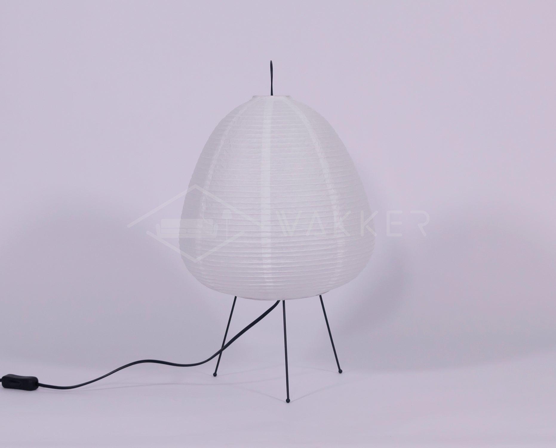 Japanese Paper Table Lamp - Yumi-11.02 inches × 18.50 inches-Nora Luxe