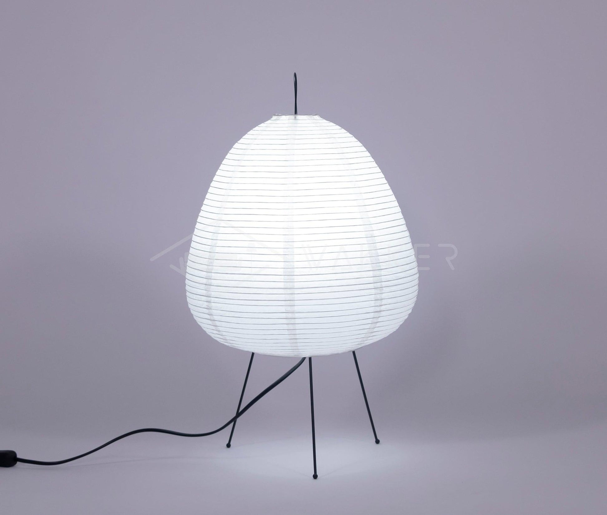Japanese Paper Table Lamp - Yumi-11.02 inches × 18.50 inches-Nora Luxe