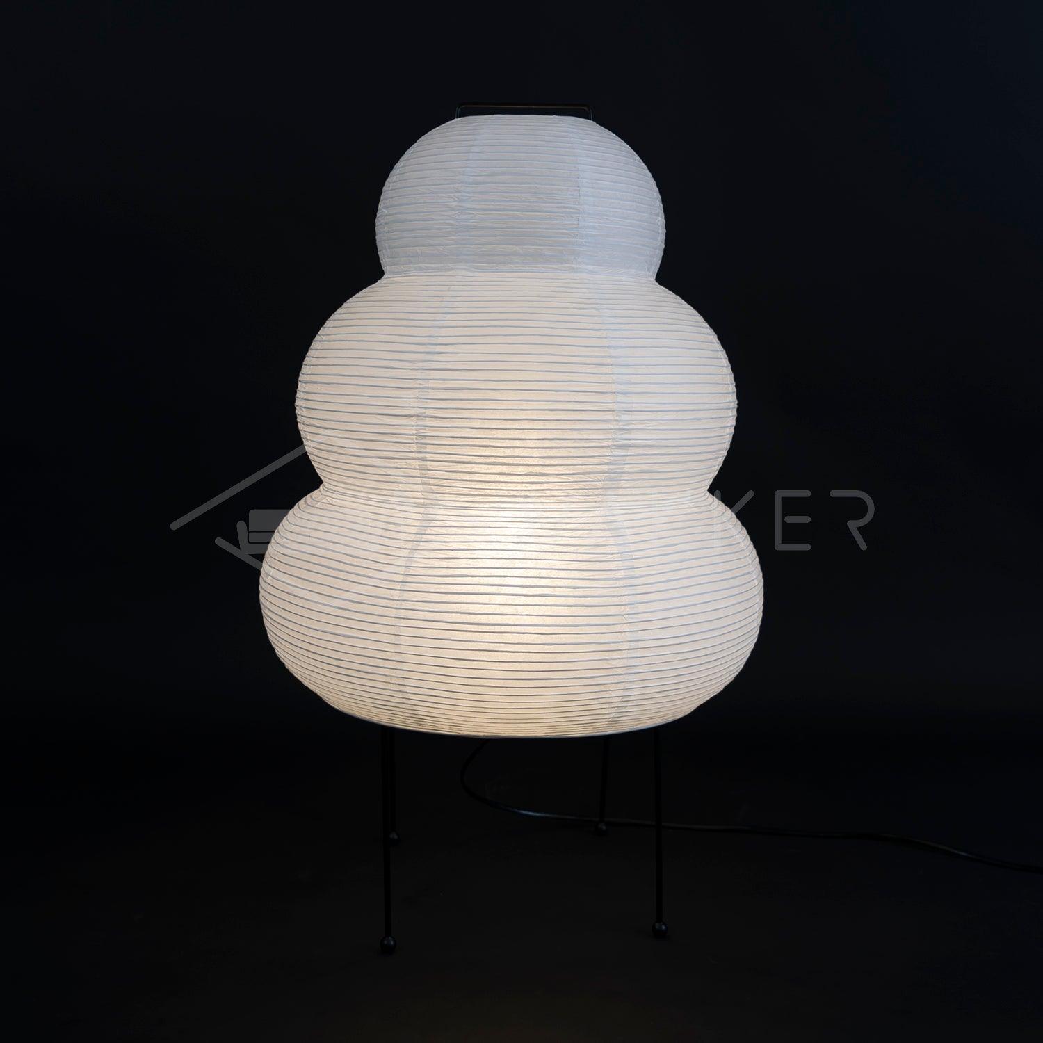 Japanese Paper Table Lamp - Yumi-11.02 inches × 18.50 inches-Nora Luxe