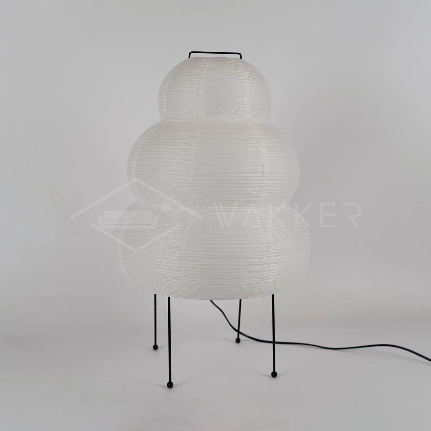 Japanese Paper Table Lamp - Yumi-11.02 inches × 18.50 inches-Nora Luxe
