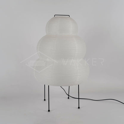 Japanese Paper Table Lamp - Yumi-11.02 inches × 18.50 inches-Nora Luxe