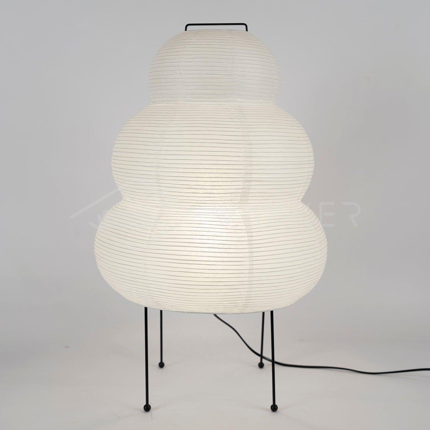 Japanese Paper Table Lamp - Yumi-11.02 inches × 18.50 inches-Nora Luxe