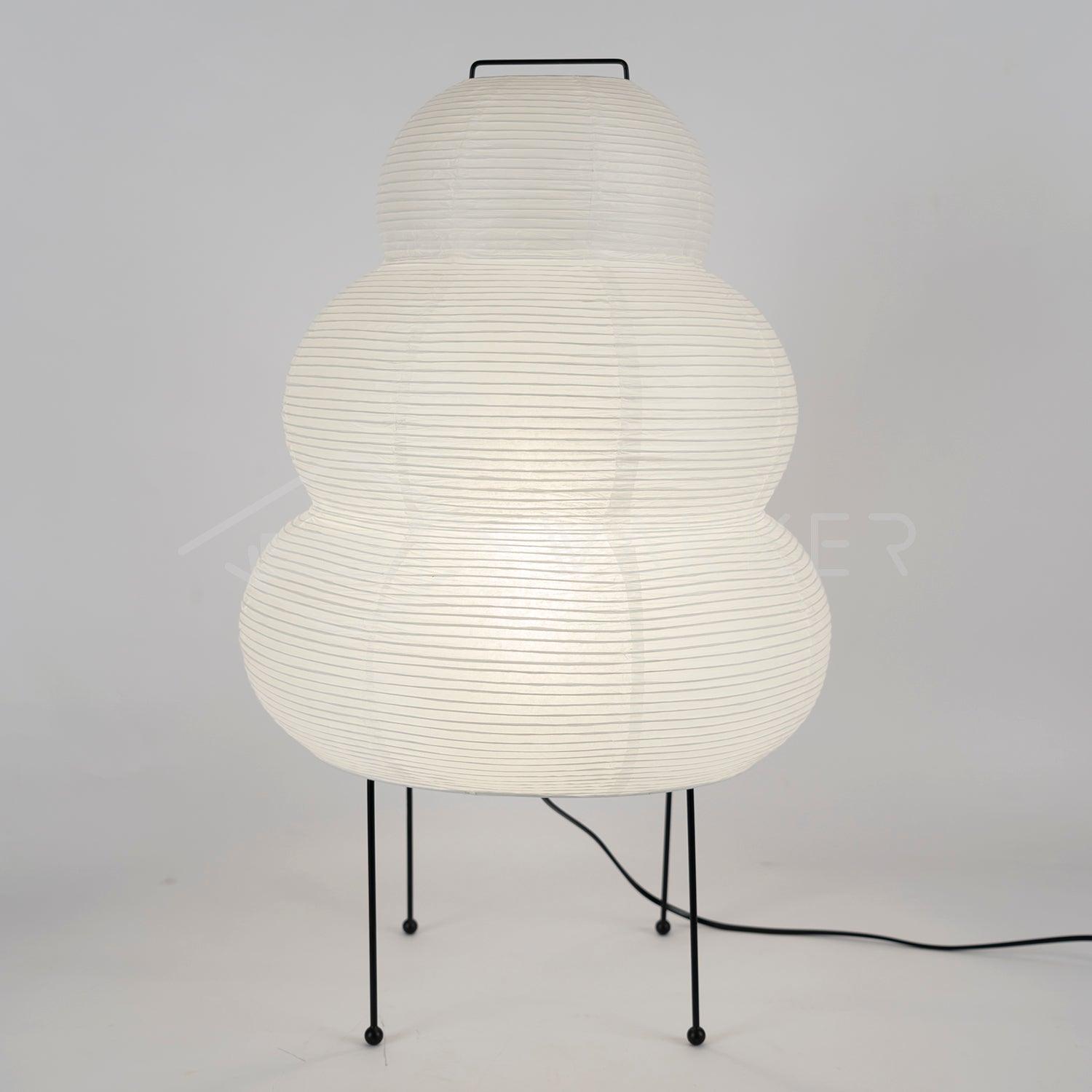 Japanese Paper Table Lamp - Yumi-11.02 inches × 18.50 inches-Nora Luxe