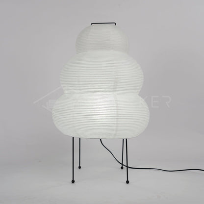 Japanese Paper Table Lamp - Yumi-11.02 inches × 18.50 inches-Nora Luxe