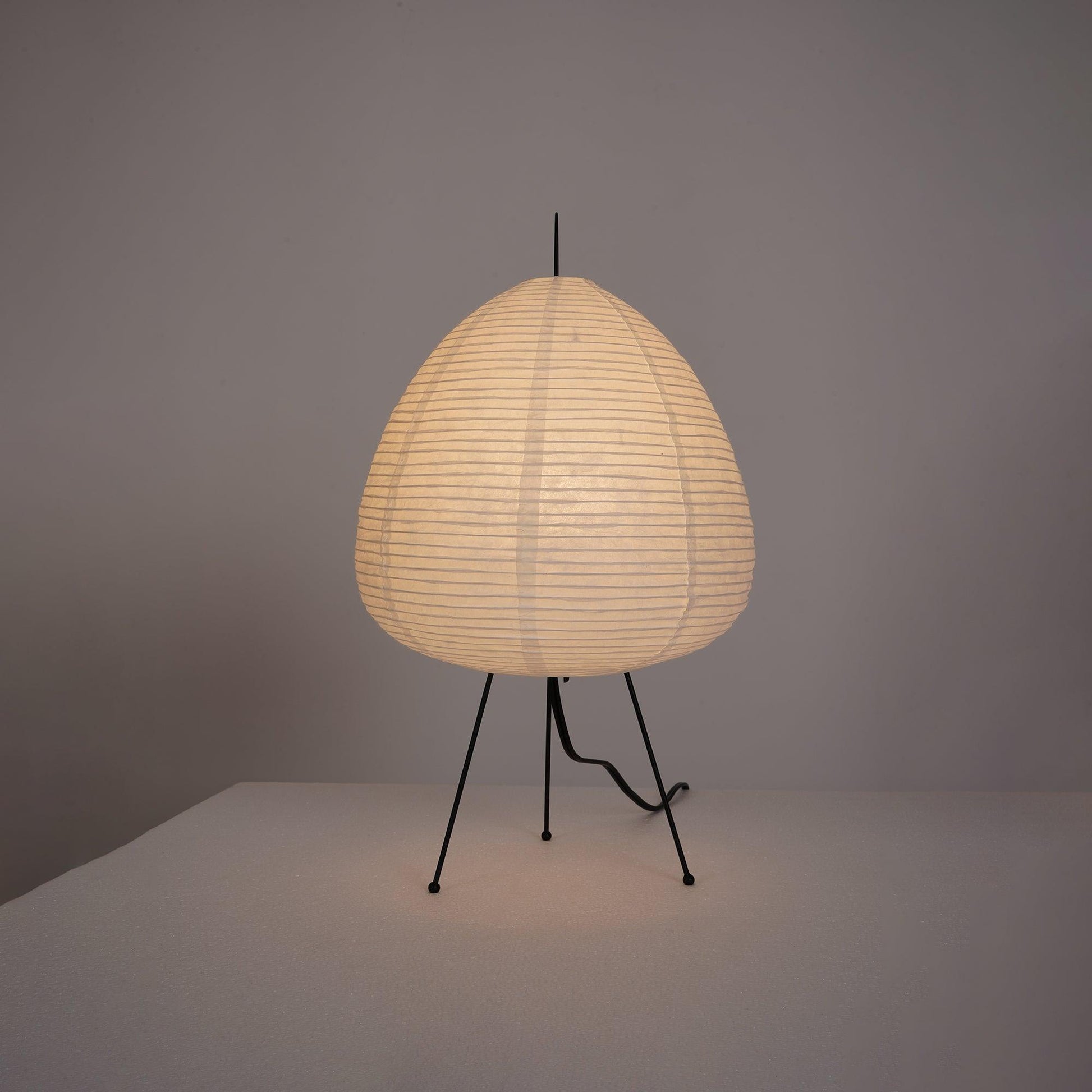 Japanese Paper Table Lamp - Yumi-11.02 inches × 18.50 inches-Nora Luxe