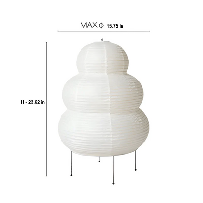 Japanese Wabi-Sabi Floor Lamp - SereneAura-Nora Luxe
