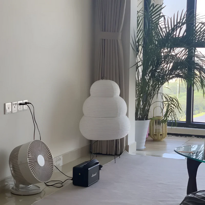 Natural Wood Floor Lamp - Calming Ambient Light - Pexav