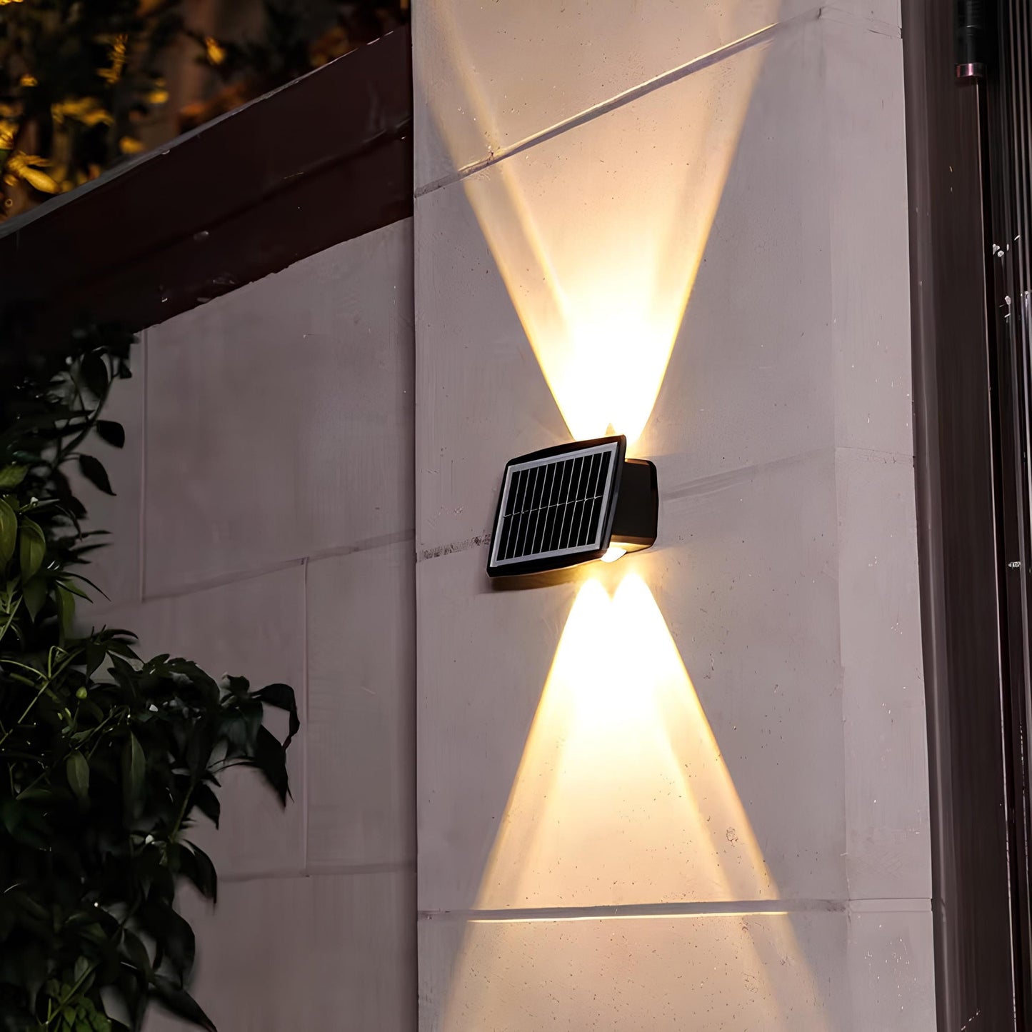 Outdoor Solar LED Wall Light Up and Down Waterproof Garden Lamp